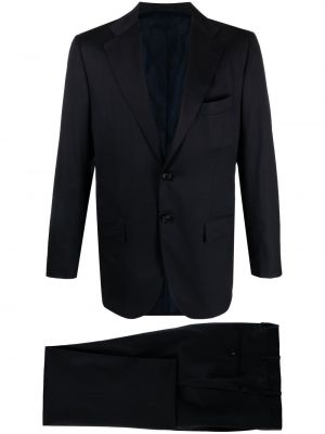 Anzug mit geknöpfter Kiton blau