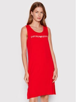 Червона сукня вільного крою Emporio Armani