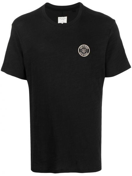 Памучна тениска Rag & Bone черно