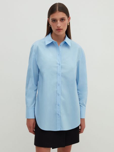 Голубая блузка Stefanel