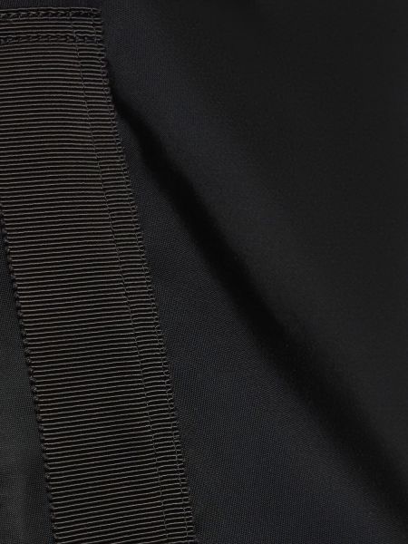 Giacca di nylon senza maniche con cerniera Sacai nero
