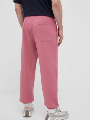 Однотонные спортивные штаны Adidas розовые
