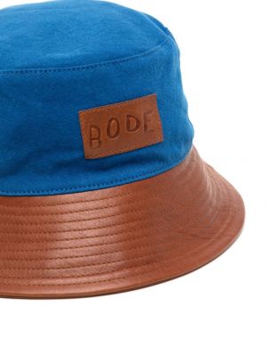 Kožený klobouk Bode modrý
