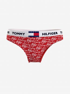 Bikiny s potlačou Tommy Hilfiger Underwear červená