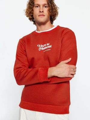Džemperis bez kapuces ar apdruku ar garām piedurknēm Trendyol