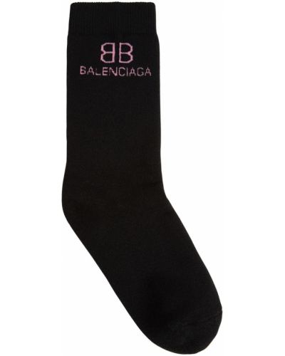 Bavlněné ponožky Balenciaga černé