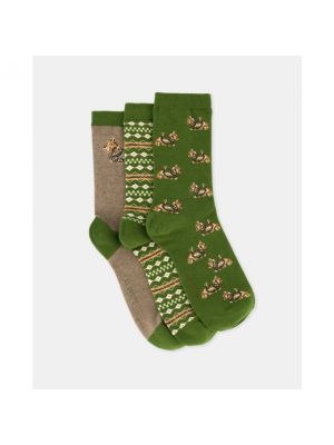 Calcetines con estampado Lloyds verde