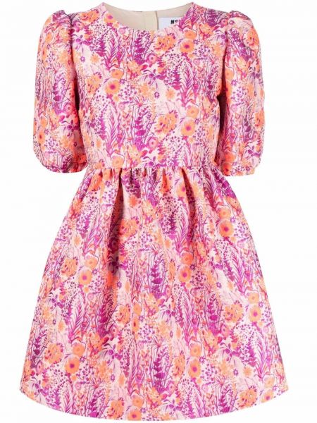 Jacquard floral dress Msgm rosa