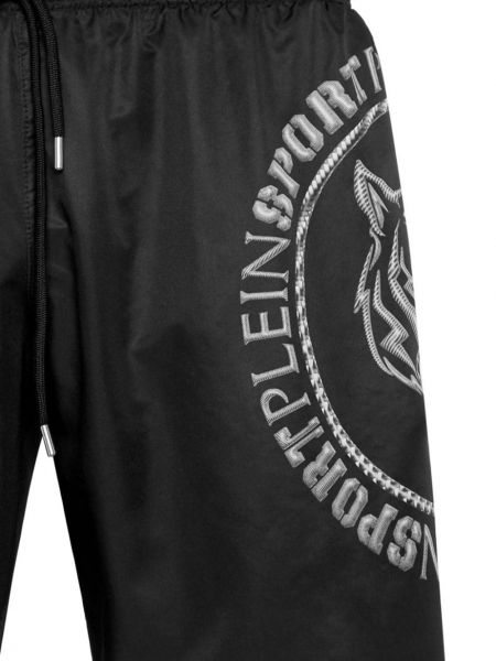 Sport shorts mit print Plein Sport schwarz