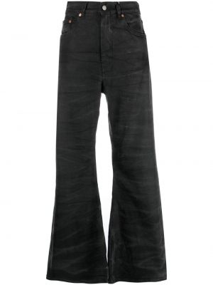 Bootcut džínsy s nízkym pásom Mm6 Maison Margiela čierna