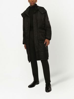 Mantel mit kapuze Dolce & Gabbana schwarz
