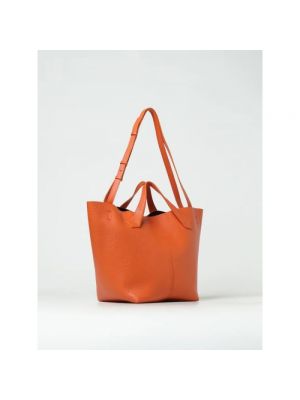 Shopper handtasche mit taschen Liviana Conti orange