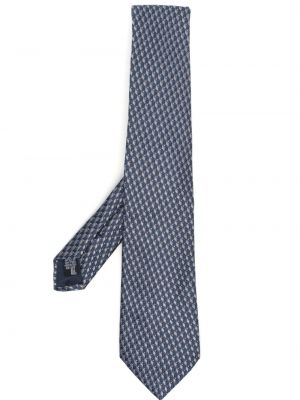 Jacquard selyem nyakkendő Giorgio Armani kék