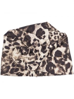 Leopard trykt lue Antonio Marras brun