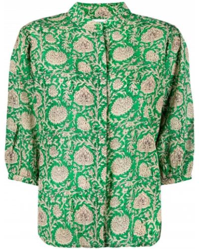 Camisa de flores con estampado Ba&sh verde