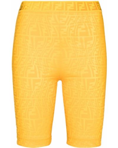 Pantalones de chándal con estampado Fendi amarillo
