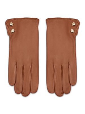 Rękawiczki Lauren Ralph Lauren brązowe