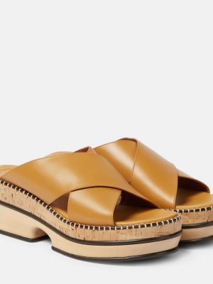 Кожаные сандалии Chloã©, коричневые