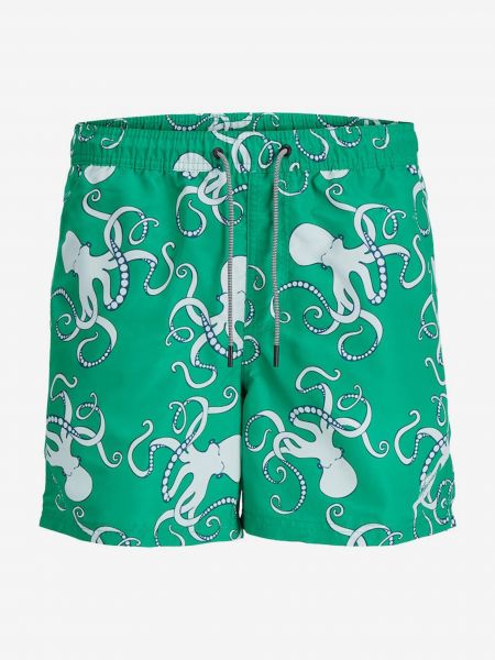 Παντελόνι κολύμβησης Jack & Jones πράσινο