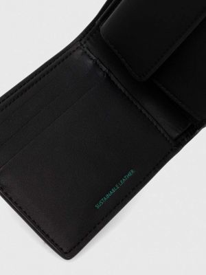 Kožená peněženka Tommy Jeans černá