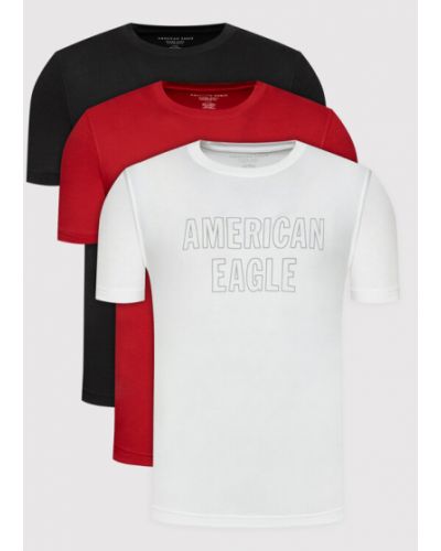 American Eagle 3 db póló 016-0181-5110 Színes Regular Fit