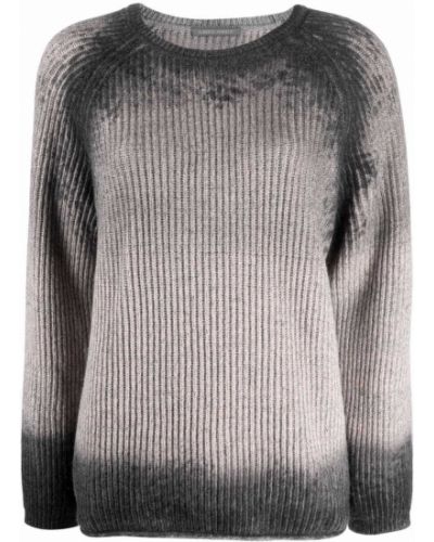 Jersey desgastado de punto de tela jersey Alberta Ferretti gris