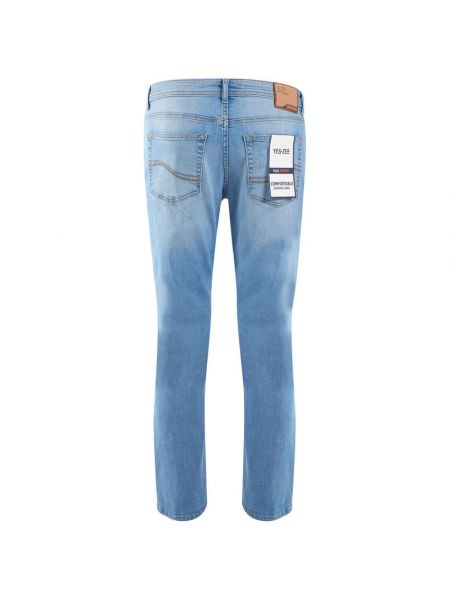 Skinny jeans mit taschen Yes Zee blau