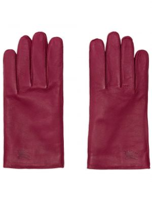 Δερμάτινα γάντια Burberry ροζ