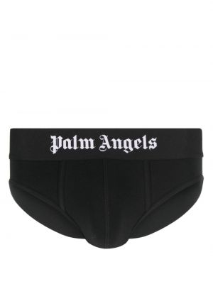Bokserki z nadrukiem Palm Angels czarne