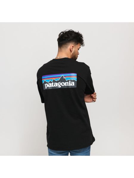 Tričko s krátkými rukávy Patagonia černé