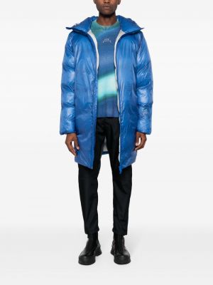 Kabát s kapucí Rains modrý