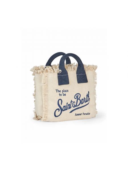 Strand shopper handtasche Saint Barth beige