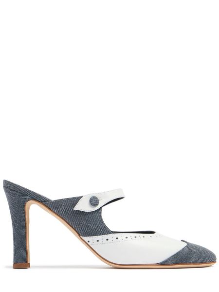 Lær mules Manolo Blahnik