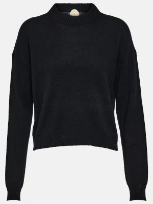 Sweter wełniany z kaszmiru Jardin Des Orangers czarny