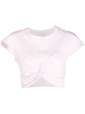 Medvilninis marškinėliai Isabel Marant rožinė