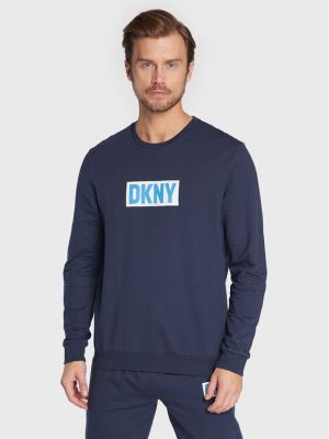 T-shirt a maniche lunghe Dkny blu