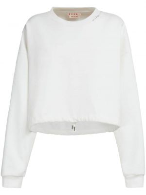 Пуловер бродиран Marni бяло