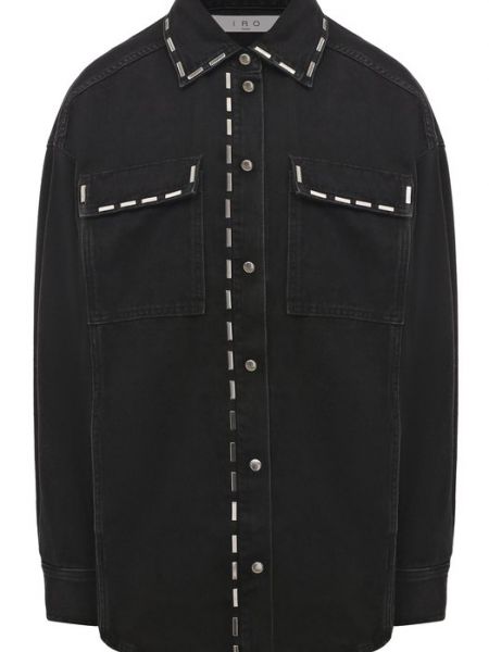 Черная джинсовая рубашка Iro