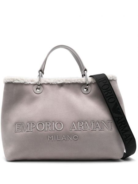 Işlemeli çanta Emporio Armani gri