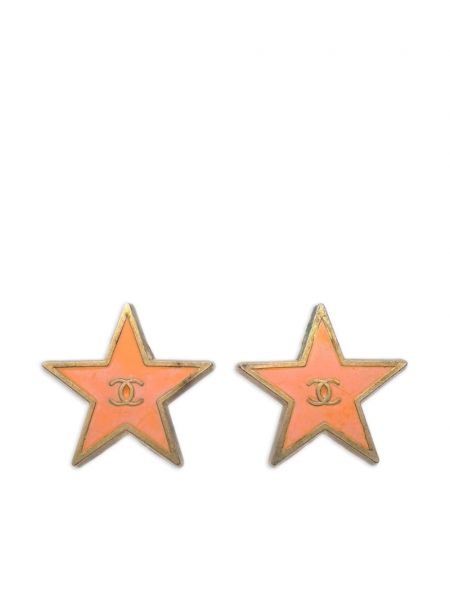 Σκουλαρίκια με κλιπ με μοτίβο αστέρια Chanel Pre-owned