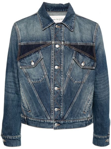 Veste longue Alexander Mcqueen bleu