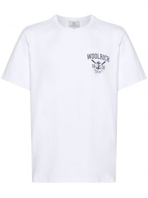 Βαμβακερή μπλούζα με σχέδιο Woolrich