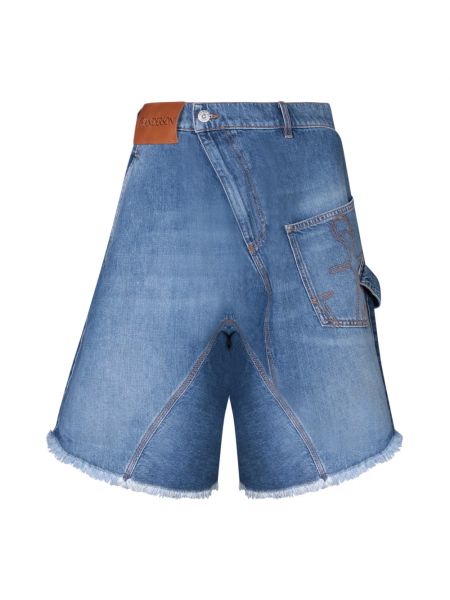 Shorts en jean en coton Jw Anderson bleu