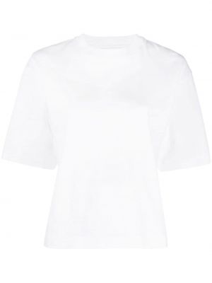 T-shirt con maniche a sbuffo Vince bianco