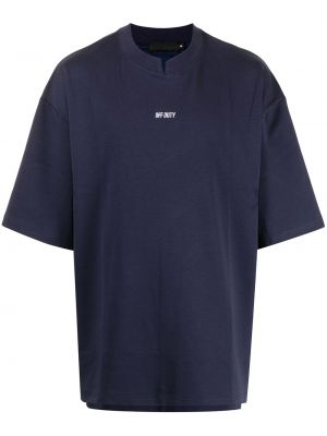 Camiseta de cuello redondo Off Duty azul