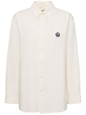 Camisa de algodón Dunst blanco