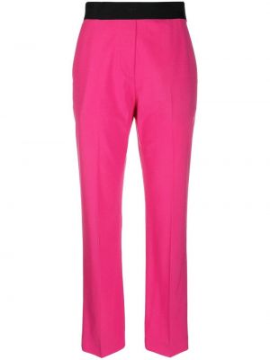Rovné kalhoty Msgm růžové