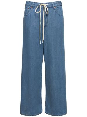 Jeans en coton Mm6 Maison Margiela bleu