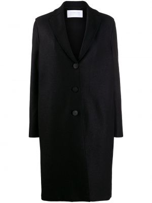 Vlněný kabát Harris Wharf London černý