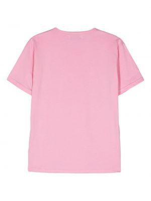 T-shirt aus baumwoll Société Anonyme pink